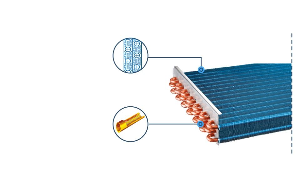 Высокоэффективный теплообменник (комплектация внешнего блока mini VRF-системы MDV серии Atom), фото